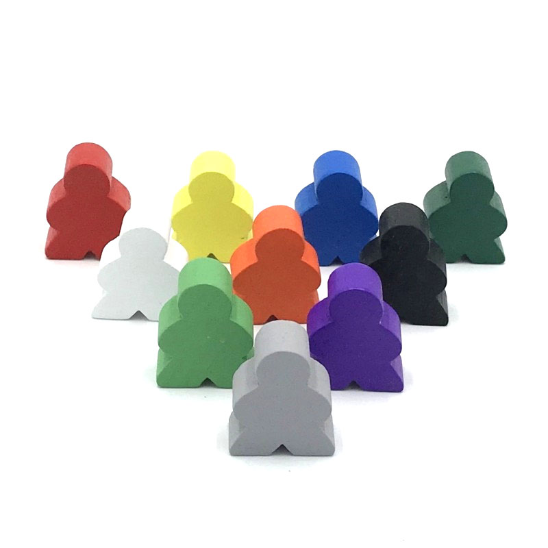 Chess Set Wooden - 10 조각 큰 크기 20*23*10mm Meeples