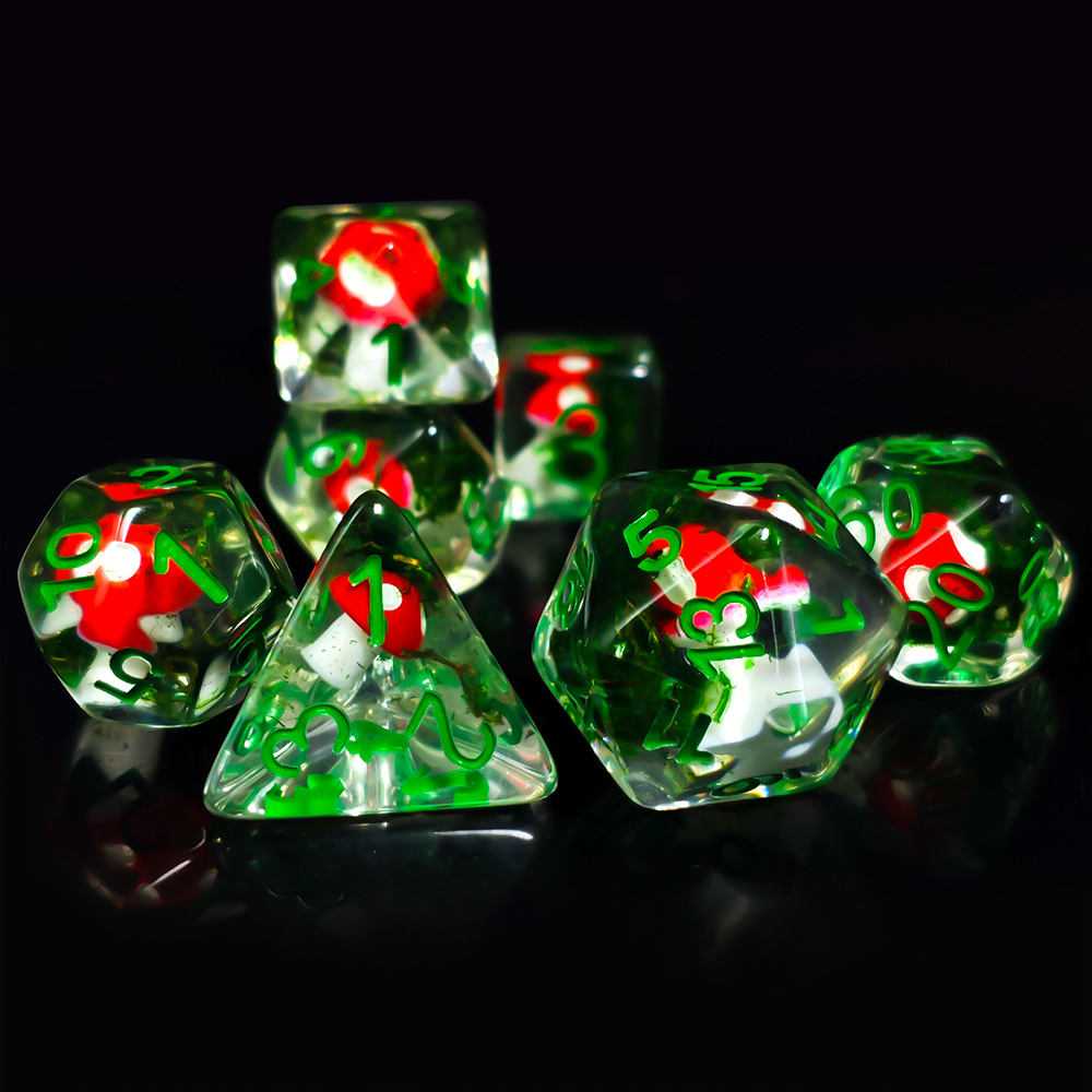 Board Game Dnd - 7개/세트 DND 주사위 투명 레진 귀여운