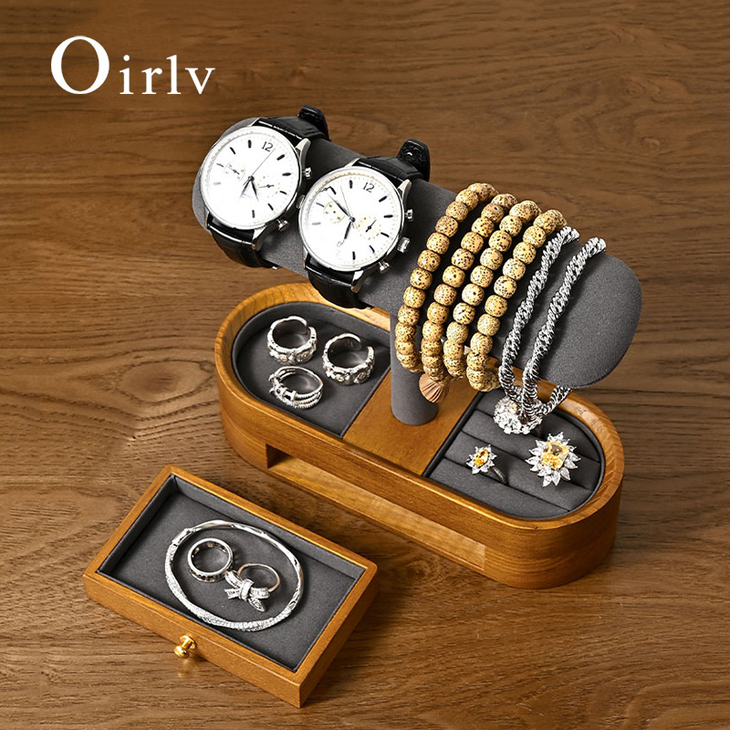 Token Tray Organizer - Oirlv 단단한 나무 시계 주최자 선반