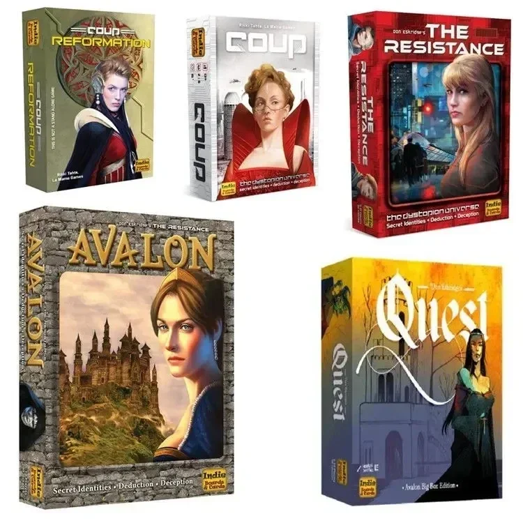 Board Game Avalon - 보드 게임 저항 아발론 쿠프 퀘스트,