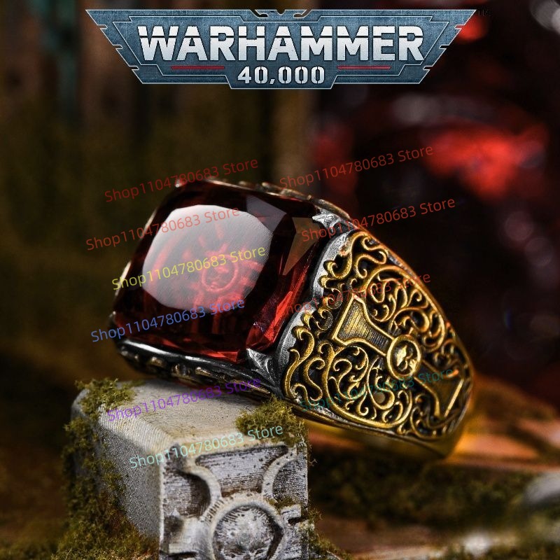 Board Game War - 40K 인퀴지터 조절 가능 반지, 표시된