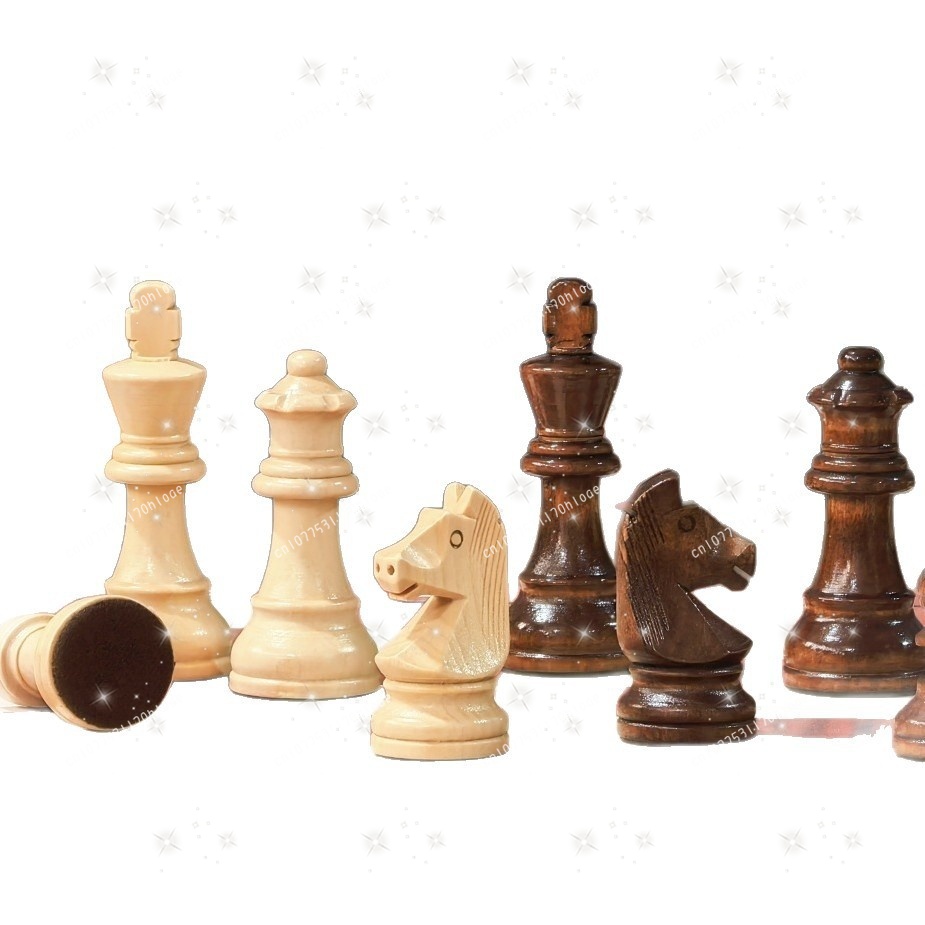 Chess Set Wooden - 3.75인치 표준 대회용 대형 나무 체스