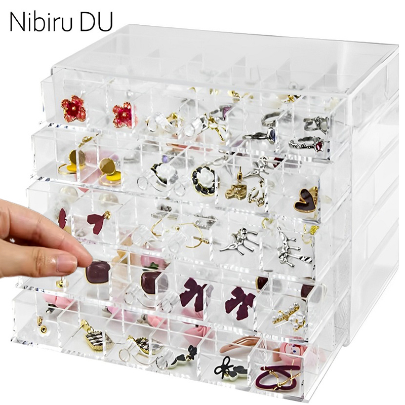 Token Tray Organizer - 투명 쥬얼리 보관함, 서랍 네일 다이아몬드