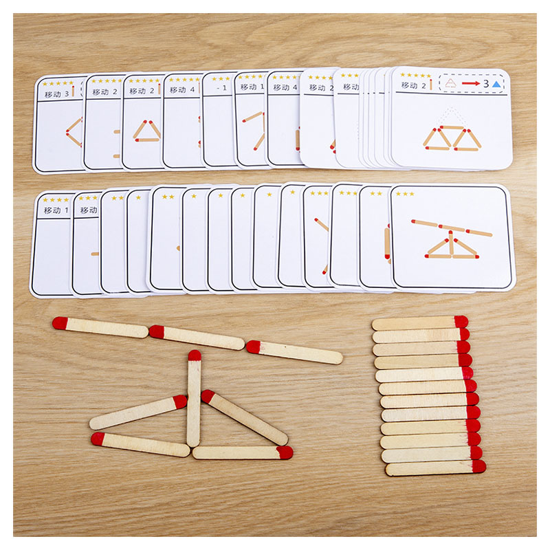 Board Game Diy - 몬테소리 일치 퍼즐 게임 나무 장난감