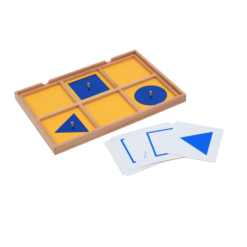 Board Game Education - 몬테소리 감각 장난감 기하학적 데모 트레이(제어