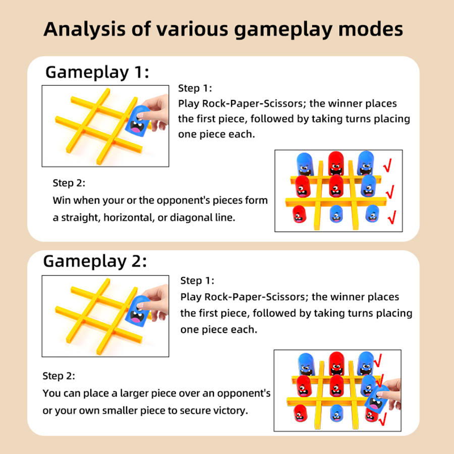 KNYYSECQ 틱택토 게임 창의적인 네스팅 인형 먹는 - Board Game Strategi 리뷰 및 가격
