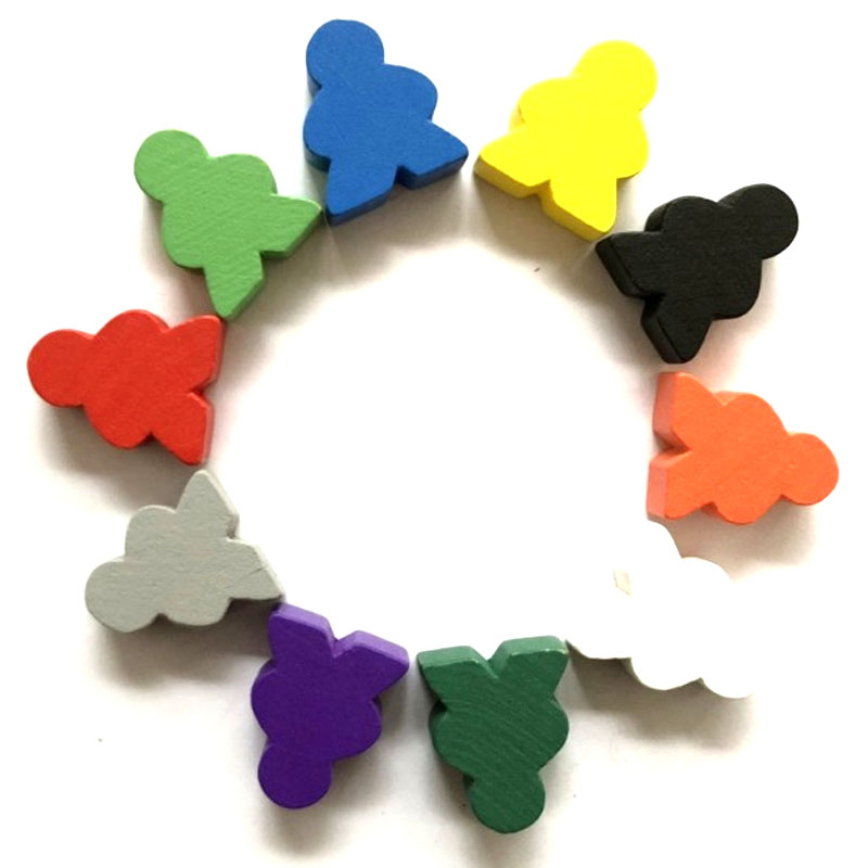 10 조각 큰 크기 20*23*10mm Meeples  - Chess Set Wooden 리뷰 및 가격