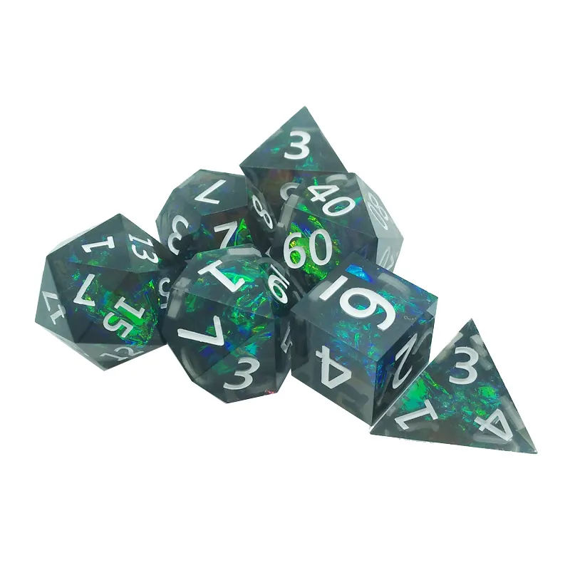 7PCS 수지 날카로운 다면체 주사위 세트 금형 역할  - Board Game Dnd 리뷰 및 가격