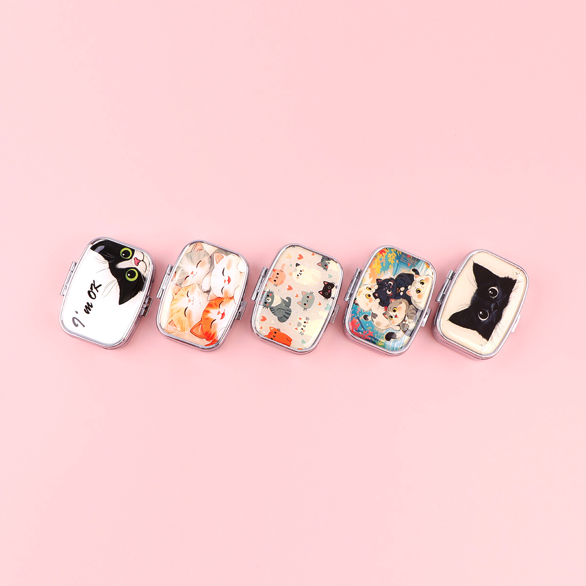 검은 고양이 알약 상자 만화 동물 봉인 된 하위 패키지 - Token Tray Organizer 리뷰 및 가격