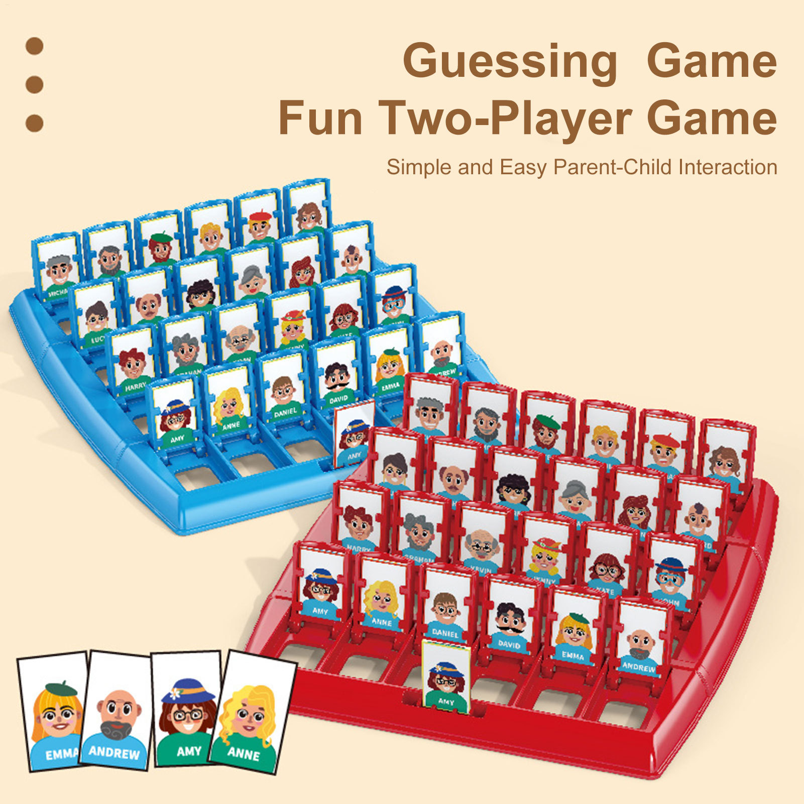 2인용 교육용 장난감 인터랙티브 메모리 논리 장난감 내 - Board Game Who Is It 리뷰 및 가격