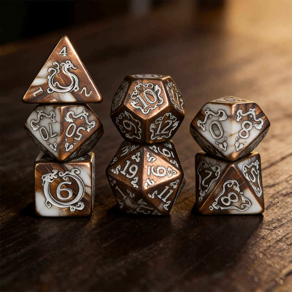 DND 주사위 7개 세트 드래곤 패턴 다면체 주사위 롤 - Board Game Dnd 리뷰 및 가격