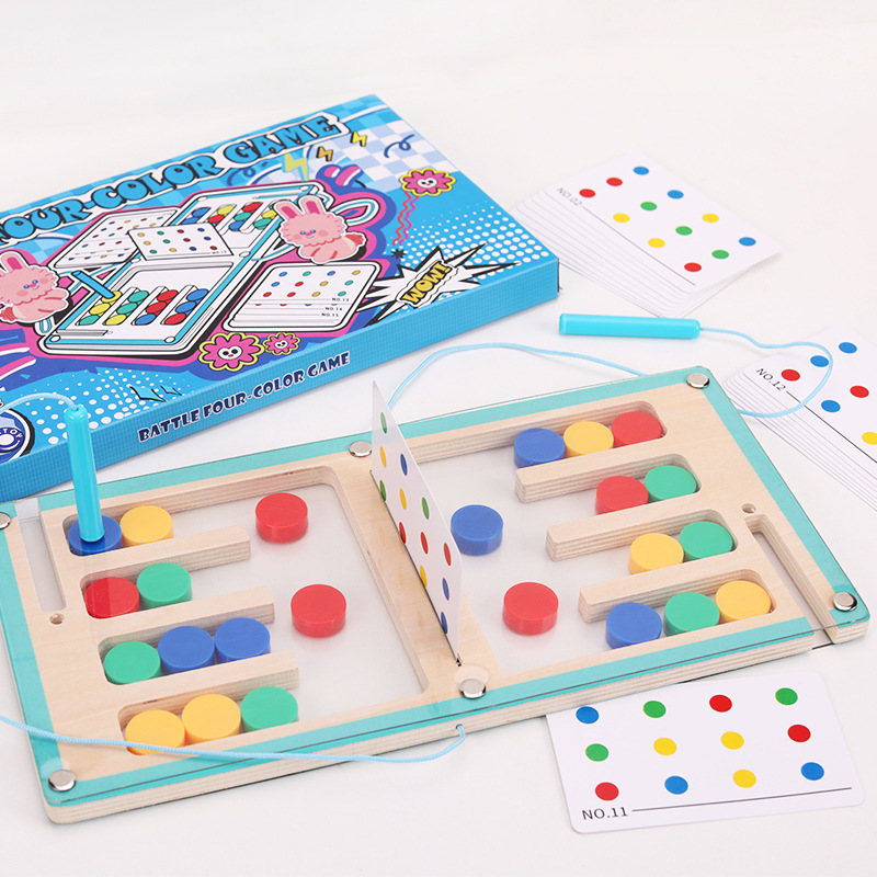 자석 이동식 보드 게임, 2인용 가족 상호작용, 나무  - Board Game For 3 Players 리뷰 및 가격