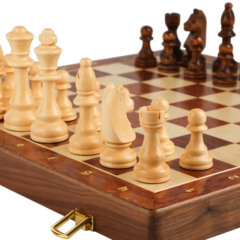 최고급 나무 접이식 큰 전통적인 클래식 세공 조각된 체 - Chess Set Wooden 리뷰 및 가격