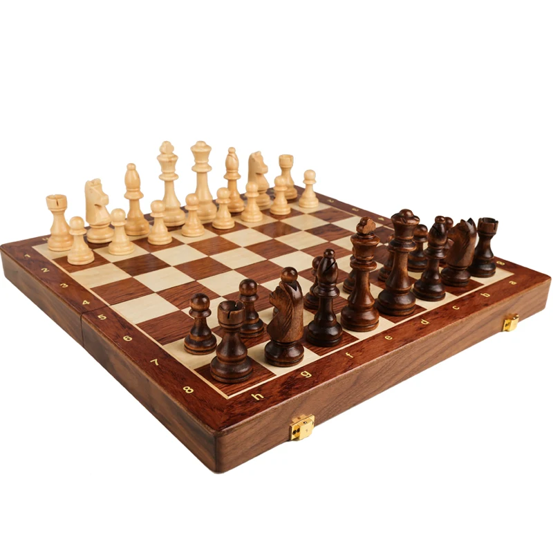최고급 나무 접이식 큰 전통적인 클래식 세공 조각된 체 - Chess Set Wooden 리뷰 및 가격