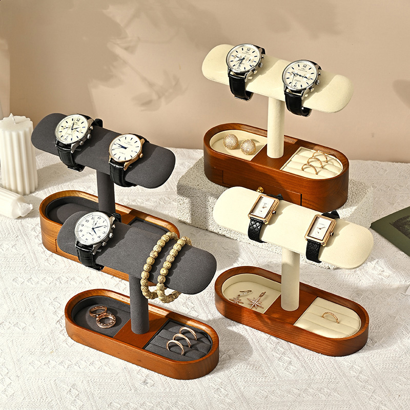 Oirlv 단단한 나무 시계 주최자 선반 T-바 시계  - Token Tray Organizer 리뷰 및 가격