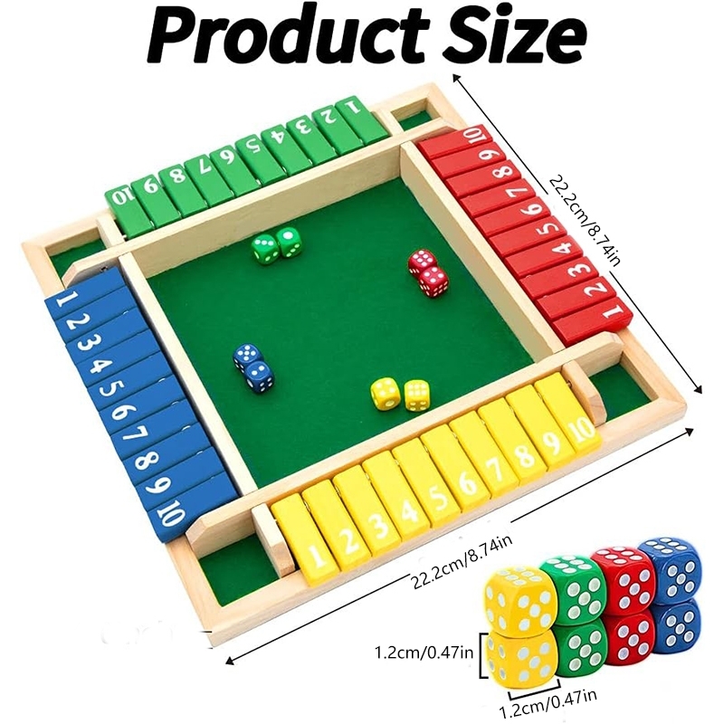 산수 주사위 보드 게임 4면 플립 카드 게임 박스 주사 - Board Game For 3 Players 리뷰 및 가격