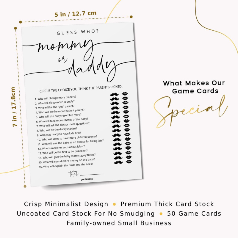 50개 엄마 또는 아빠 맞추기 게임 카드, 남자아이 또 - Board Game Who Is It 리뷰 및 가격