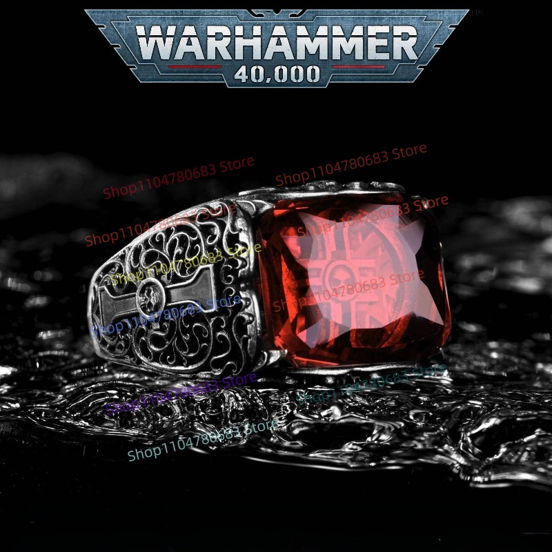 40K 인퀴지터 조절 가능 반지, 표시된 손바닥 인장  - Board Game War 리뷰 및 가격