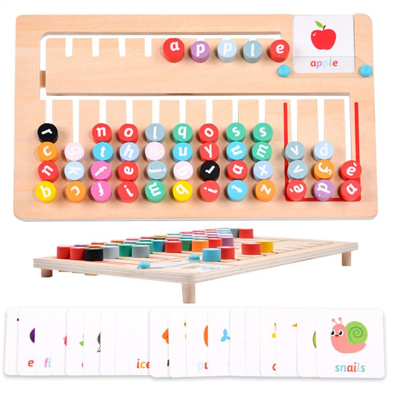 어린이 맞춤법 맞추기 게임, 나무 글자 학습 퍼즐 보드 - Board Game Education 리뷰 및 가격