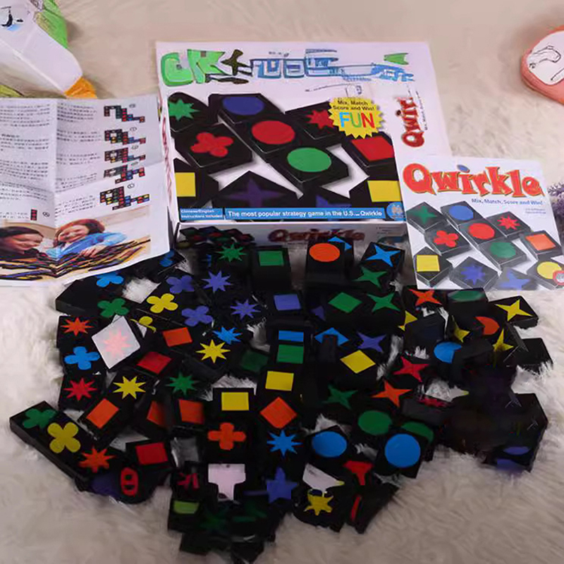 인터랙티브 보드 게임 큐릭클 나무 체스 세트 가족 재미 - Board Game Qwirkle 리뷰 및 가격