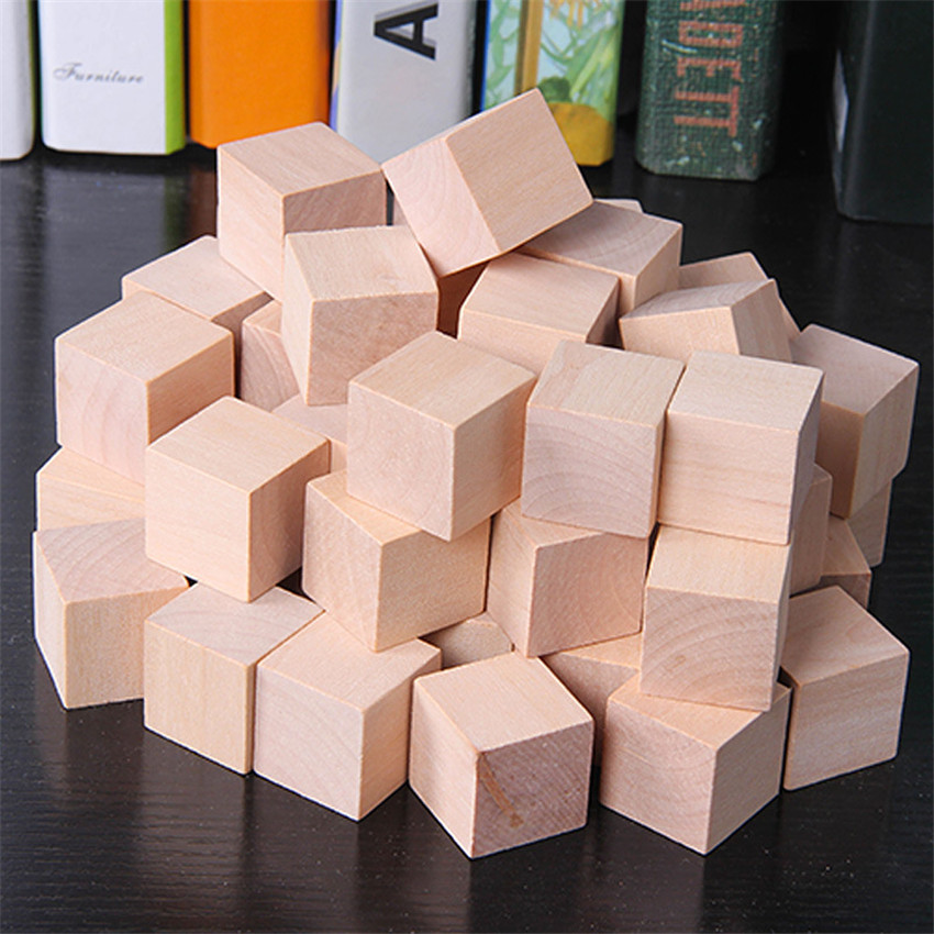 30 개/몫 2X2CM 나무 다채로운 큐브 빌딩 블록  - Board Game Dnd 리뷰 및 가격