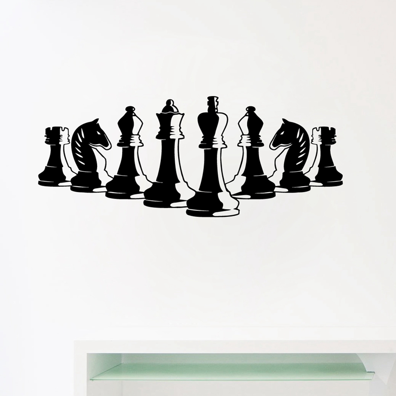 체스 조각 벽 데칼, 침실 장식 전략 보드 게임 인테리 - Board Game Quote 리뷰 및 가격