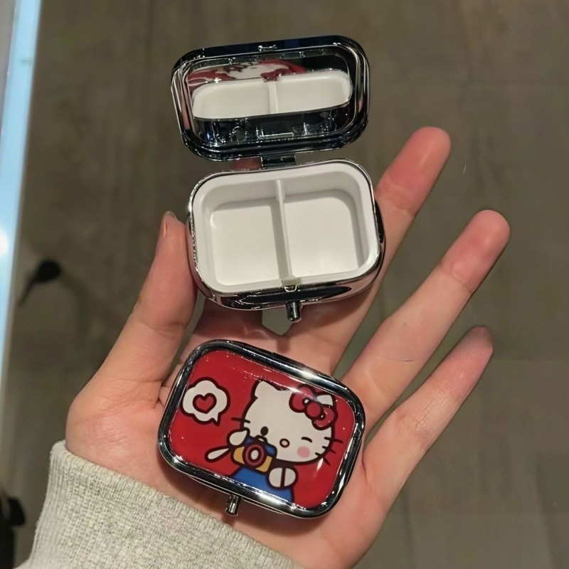 애니메이션 헬로 키티 금속 보관 상자 알약 정리함 구획 - Token Tray Organizer 리뷰 및 가격