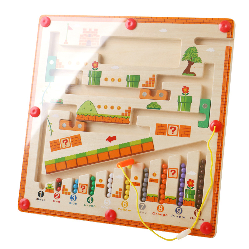 어린이 자기 색상 및 숫자 미로 나무 퍼즐 활동 보드  - Board Game Qwirkle 리뷰 및 가격